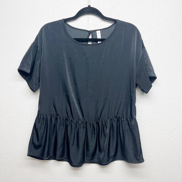 Ripzone Top Womens Small Ruffle Hem Lightweight Whimsigoth Witchy Dark Boho Chic - Picture 1 of 10
